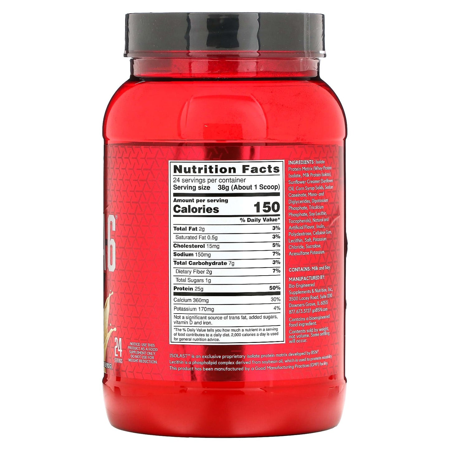 BSN, Syntha-6 Isolate, Protein Powder Drink Mix, Vanilla Ice Cream, 2.01 lbs (912 g)