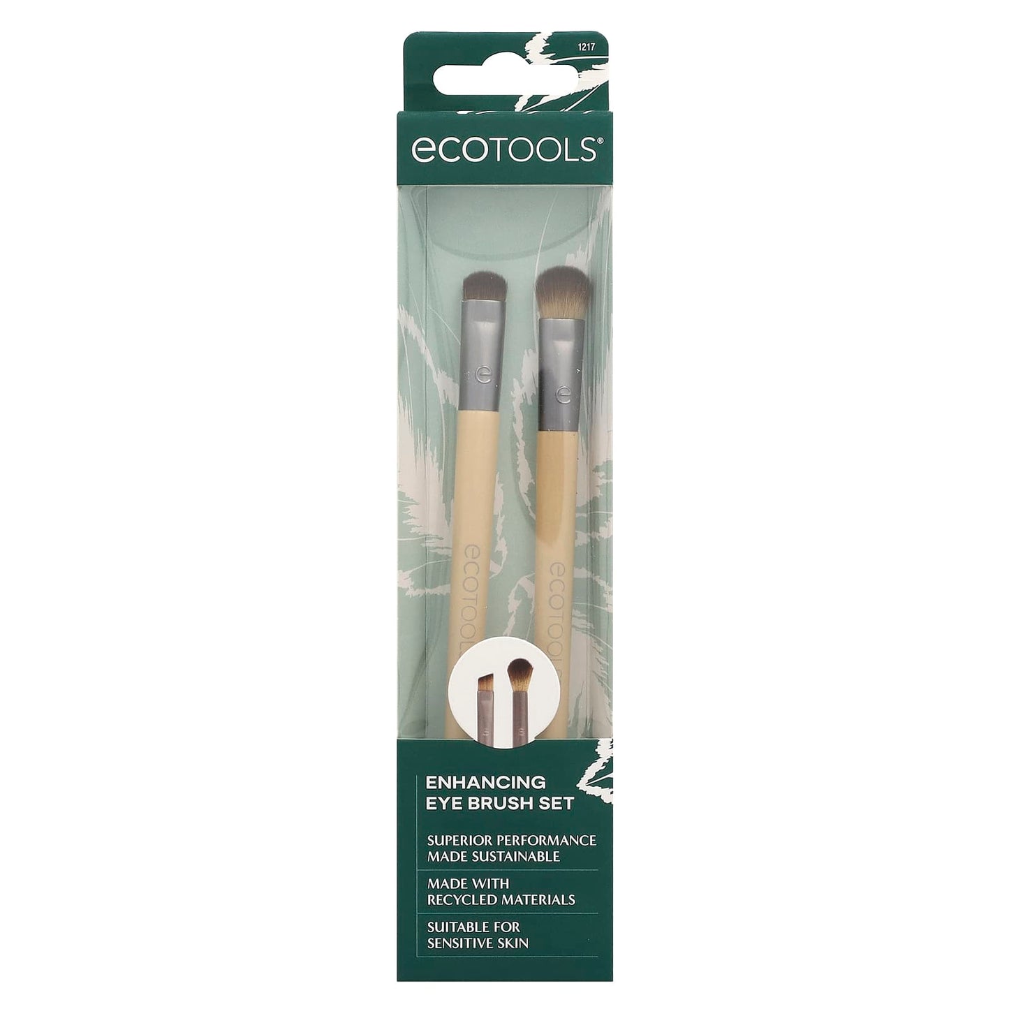 EcoTools, Enhancing Eye Brush Set, 1217, 2 Count