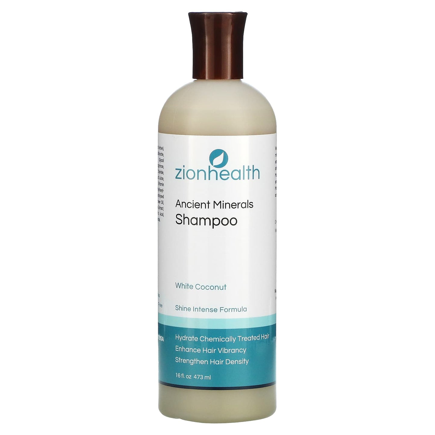 Zion Health-Ancient Minerals Shampoo-White Coconut-16 fl oz (473 ml)