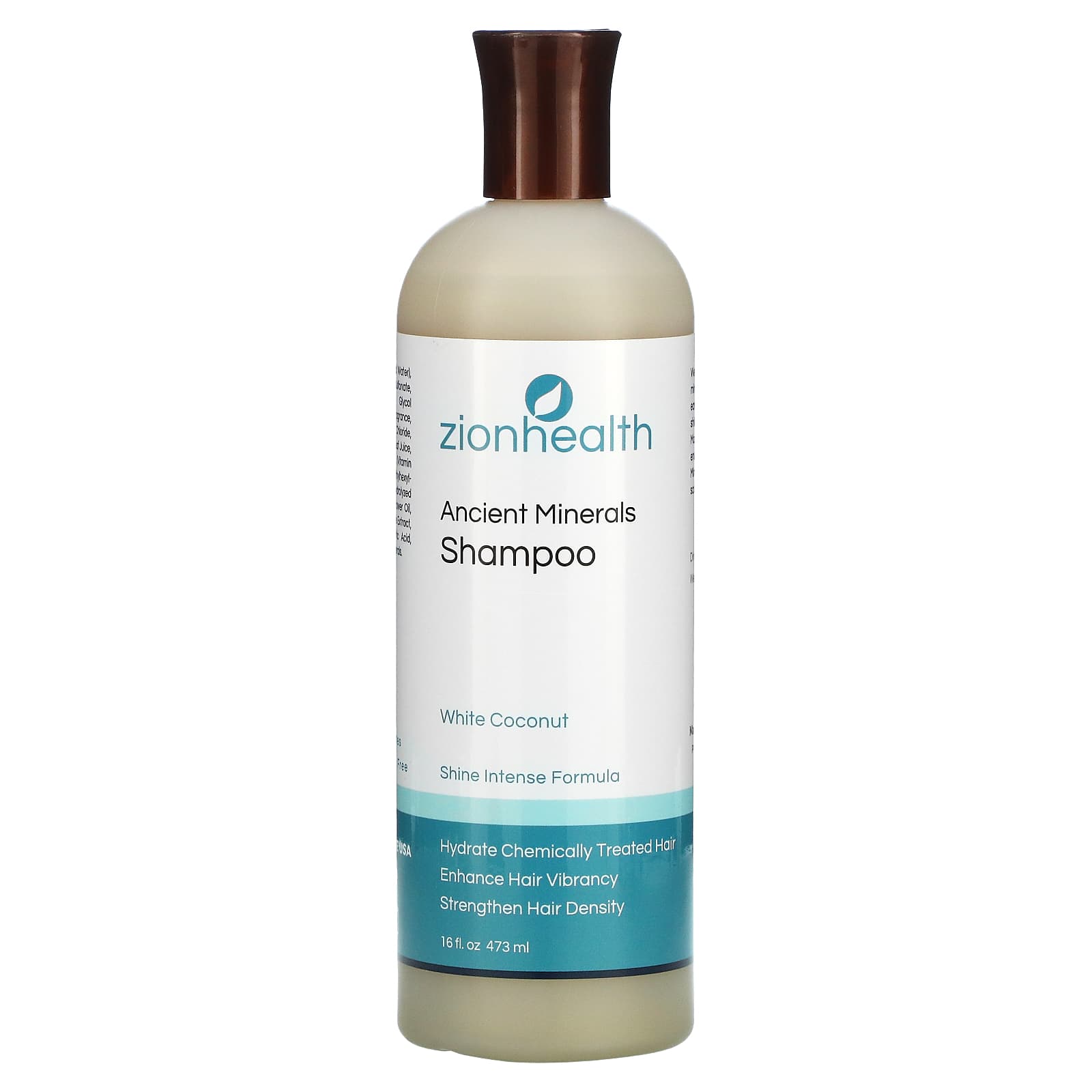 Zion Health-Ancient Minerals Shampoo-White Coconut-16 fl oz (473 ml)