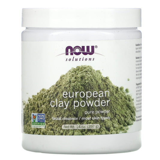 NOW Foods-Solutions-European Clay Powder-14 oz (397 g)