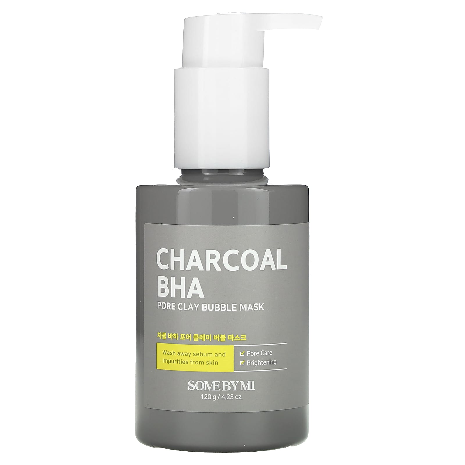 SOME BY MI-Charcoal BHA-Pore Clay Bubble Beauty Mask-4.23 oz (120 g)