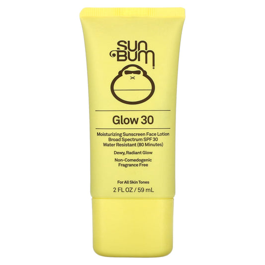 Sun Bum-Glow 30-Moisturizing Sunscreen Face Lotion-SPF 30-Fragrance Free-2 fl oz (59 ml)