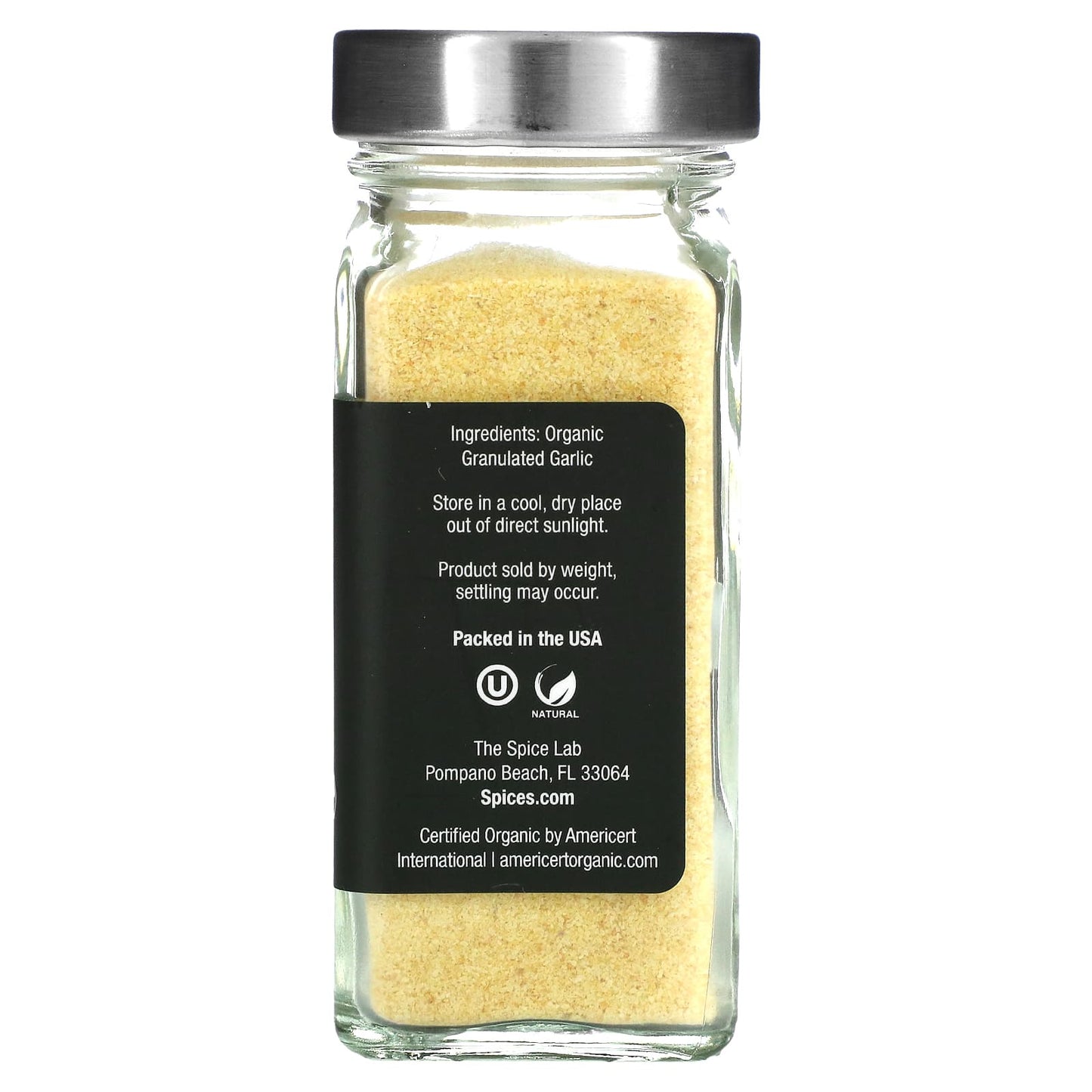 The Spice Lab, Organic Granulated Garlic, 2.6 oz (73 g)