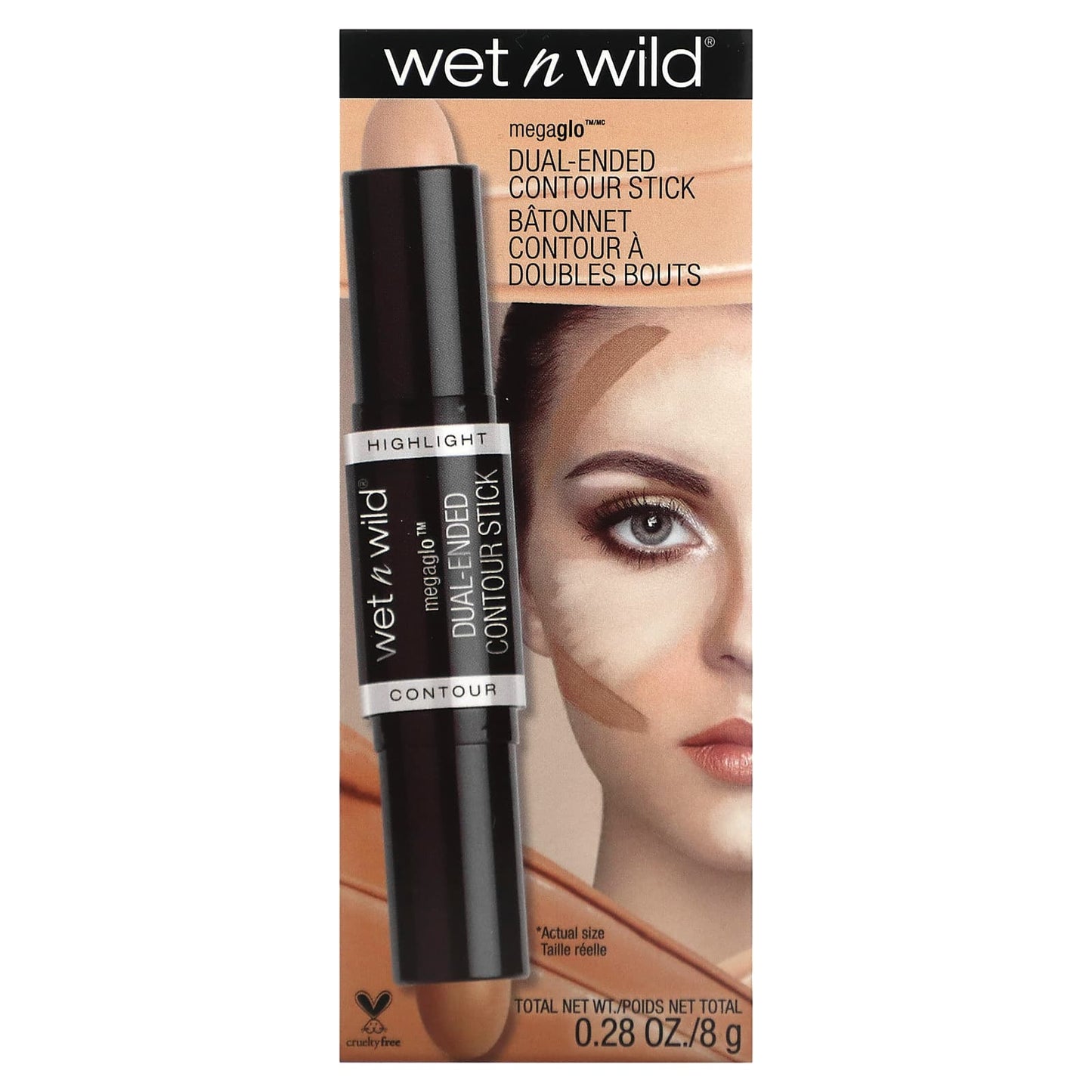 wet n wild, Megaglo, Dual-Ended Contour Stick, 0.28 oz (8 g)