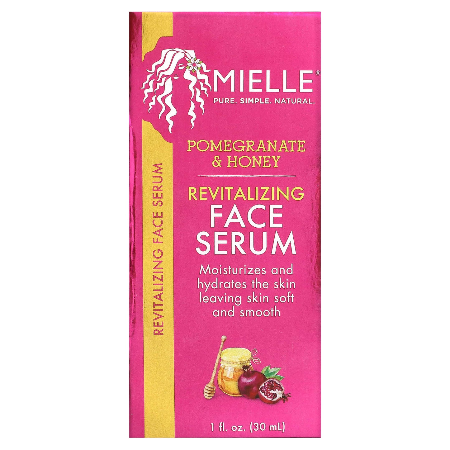 Mielle, Revitalizing Face Serum, Pomegranate & Honey, 1 fl oz (30 ml)