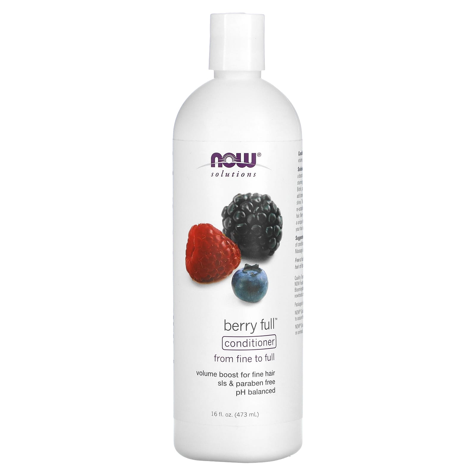 NOW Foods-Solutions-Berry Full Conditioner-From Fine to Full-16 fl oz (473 ml)