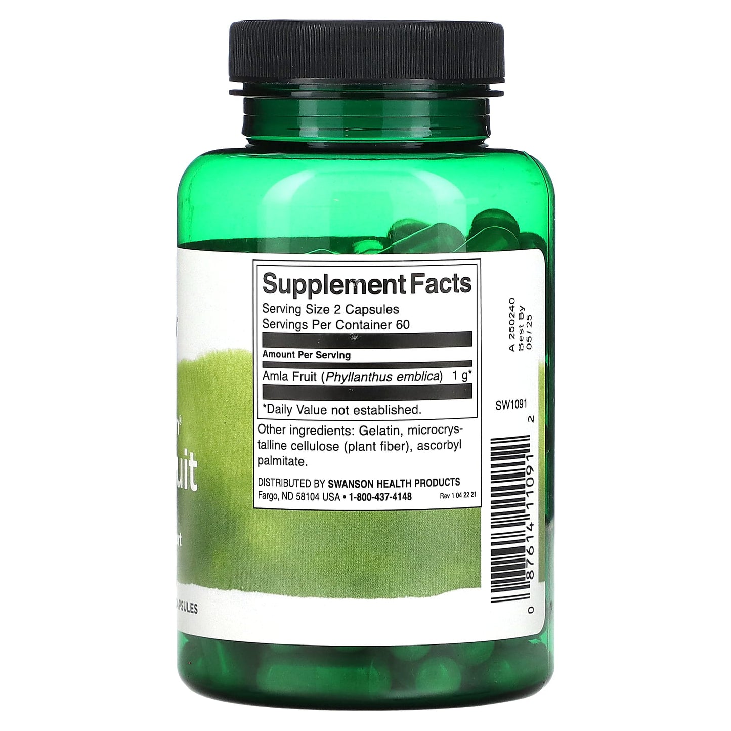 Swanson, Full Spectrum Amla Fruit, 500 mg, 120 Capsules