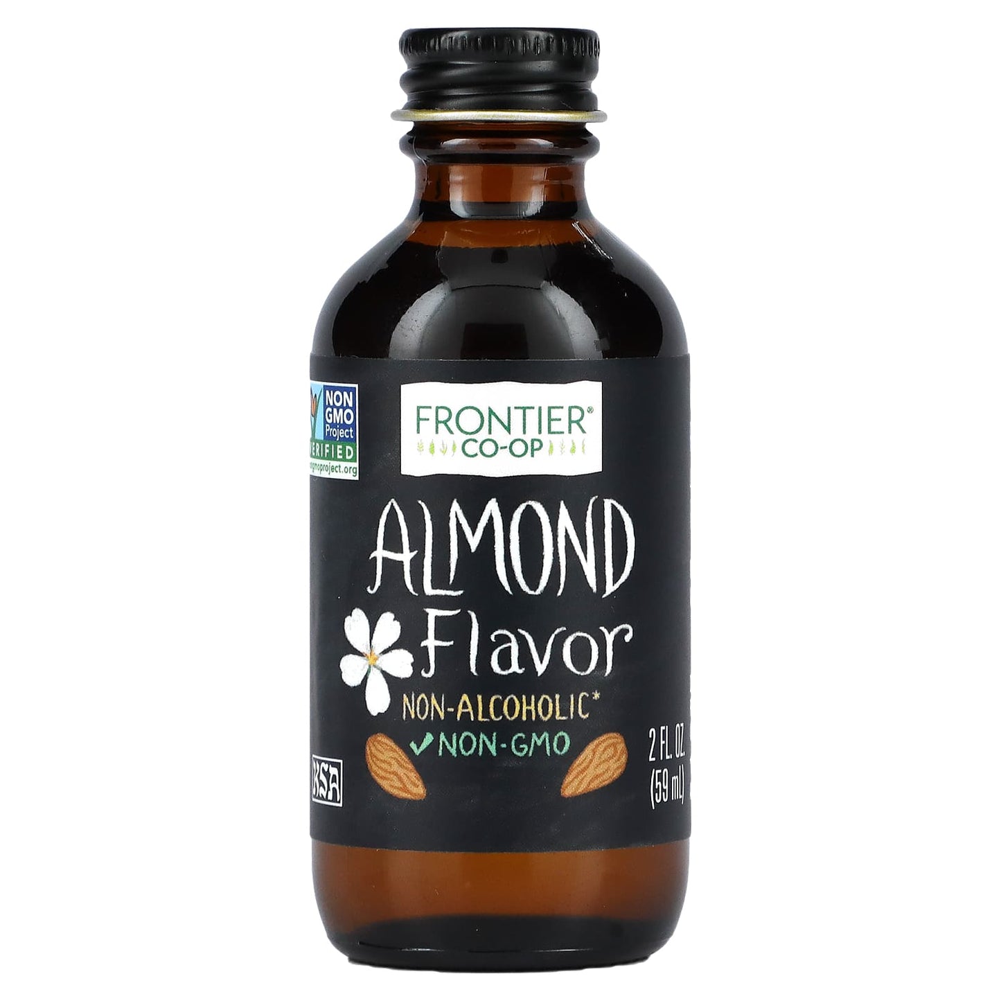 Frontier Co-op-Almond Flavor-Non-Alcoholic-2 fl oz (59 ml)