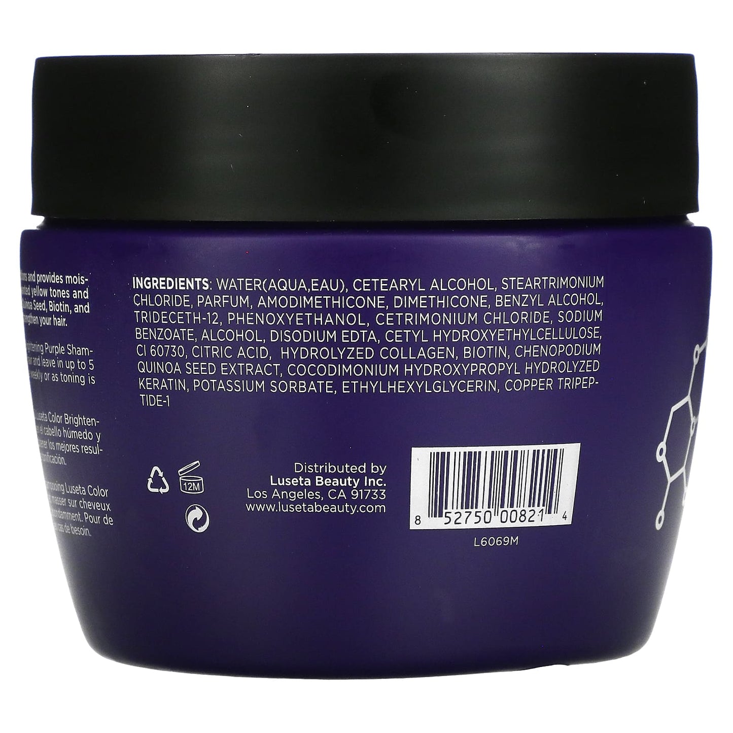 Luseta Beauty, Color Brightening Hair Mask, 16.9 fl oz (500 ml)