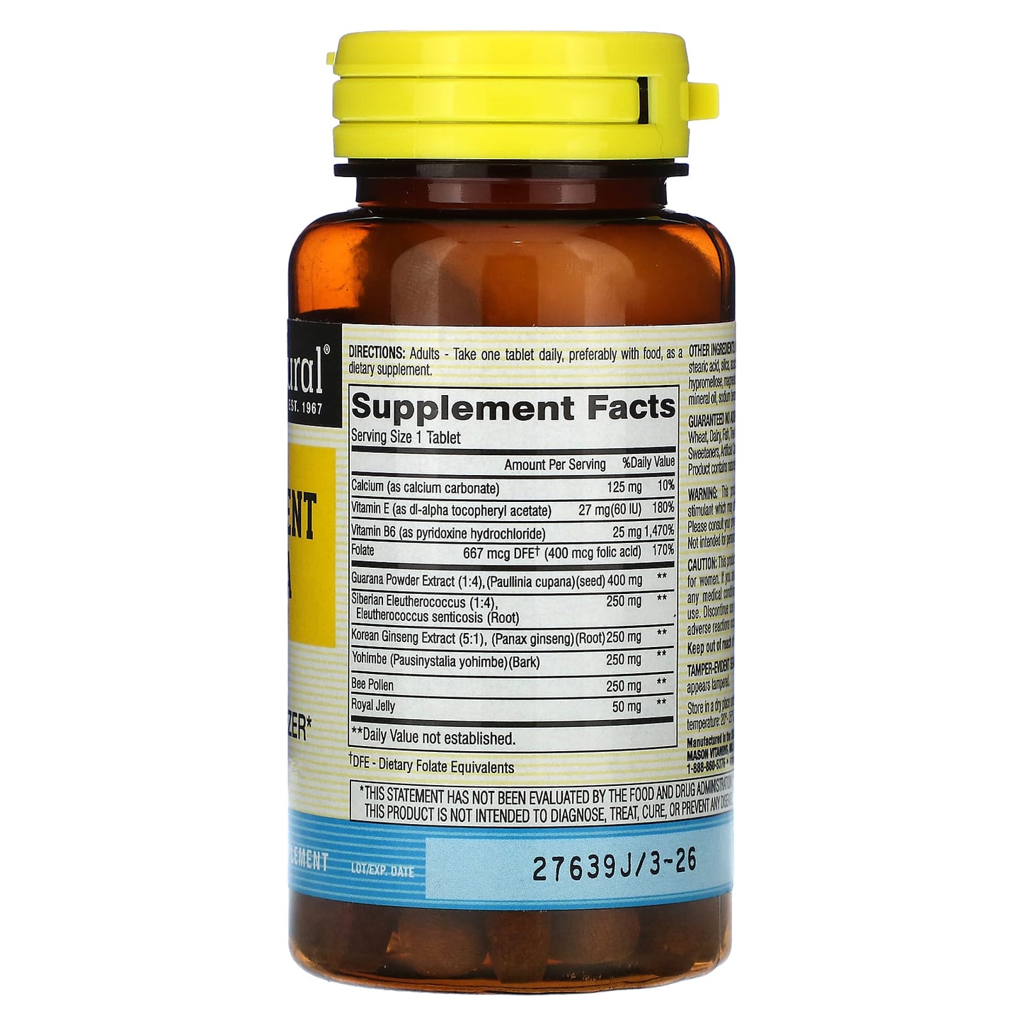 Mason Natural, Men's Potent Formula, 60 Tablets