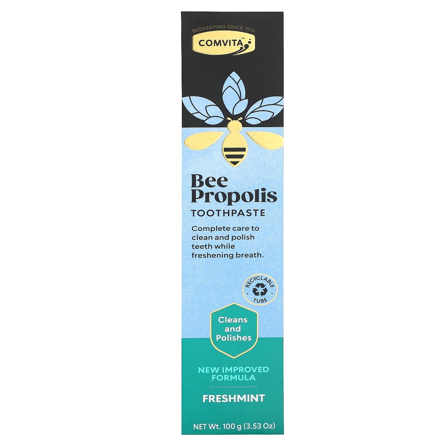 Comvita, Bee Propolis Toothpaste, Freshmint, 3.53 oz (100 g)