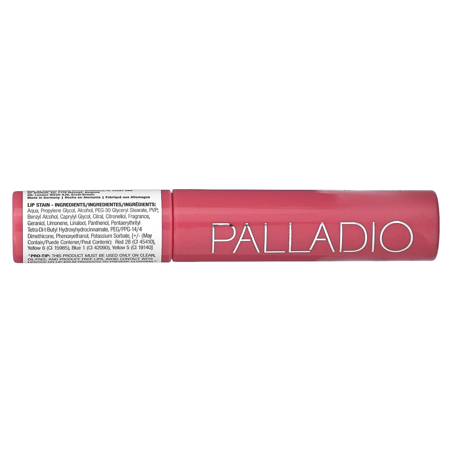 Palladio, Lip Stain, Pinky LIS01, 0.11 fl oz (3 ml)