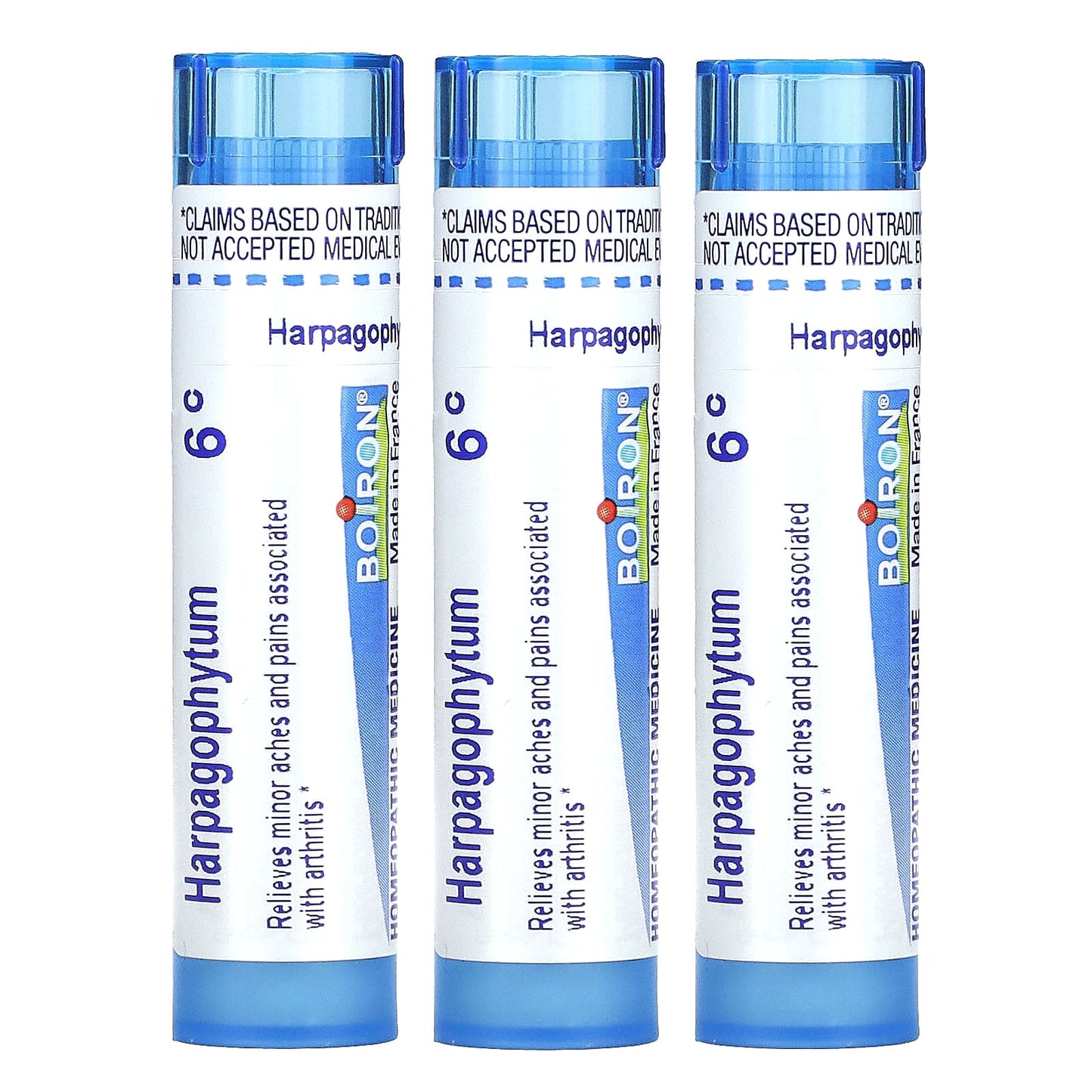 Boiron, Harpagophytum Meltaway Pellets, 3 Tubes, 80 Pellets Each