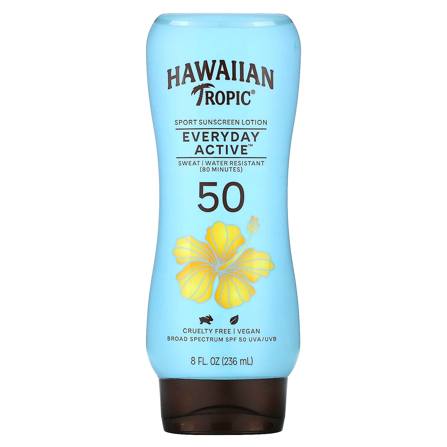 Hawaiian Tropic-Everyday Active-Sport Sunscreen Lotion-SPF 50-Light Tropical-8 fl. oz (236 ml)