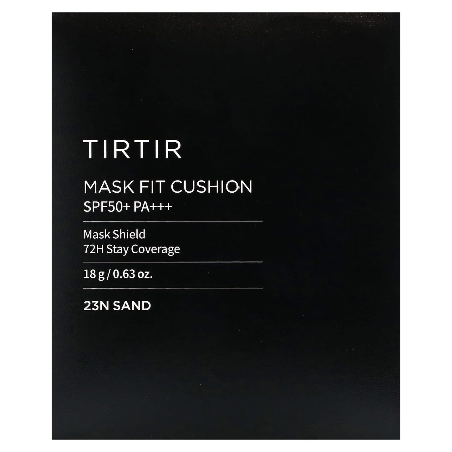 TIRTIR, Mask Fit Cushion, SPF 50+ PA+++, 23N Sand, 0.63 oz (18 g)