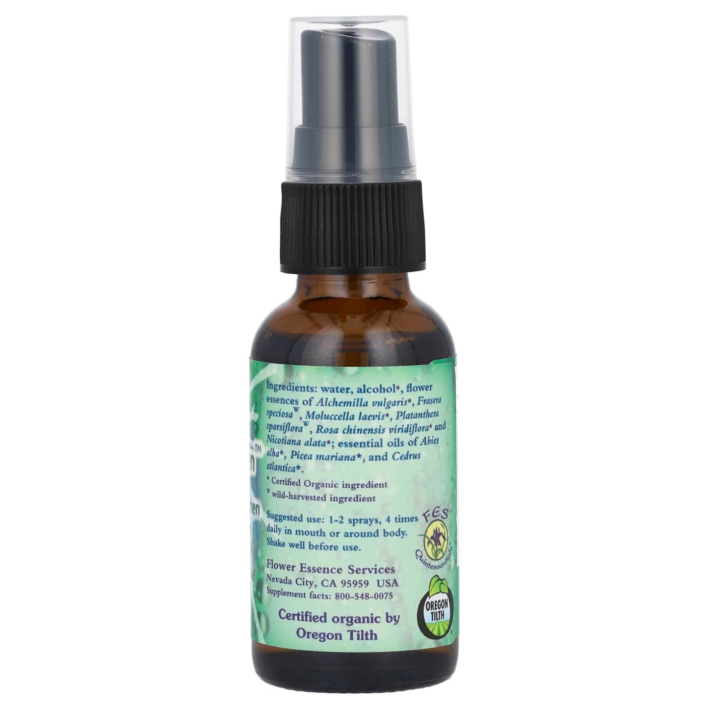 Flower Essence Services, Flower Essence & Essential Oil, Grounding Green, 1 fl oz (30 ml)