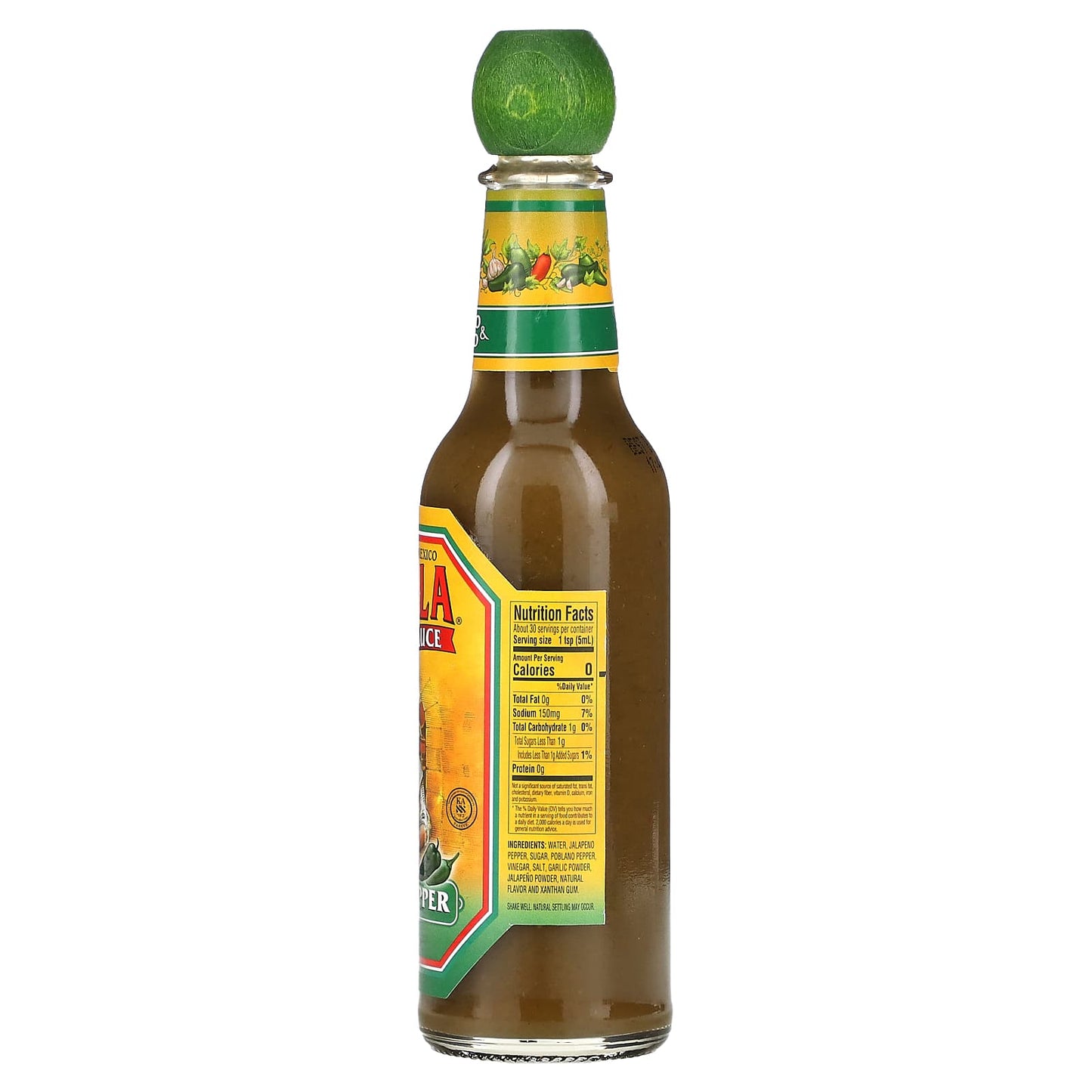 Cholula, Hot Sauce, Green Pepper, Jalapeno & Poblano, 5 fl oz (150 ml)