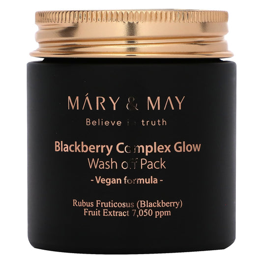 Mary & May-Blackberry Complex Glow-Wash Off Pack-4.4 oz (125 g)