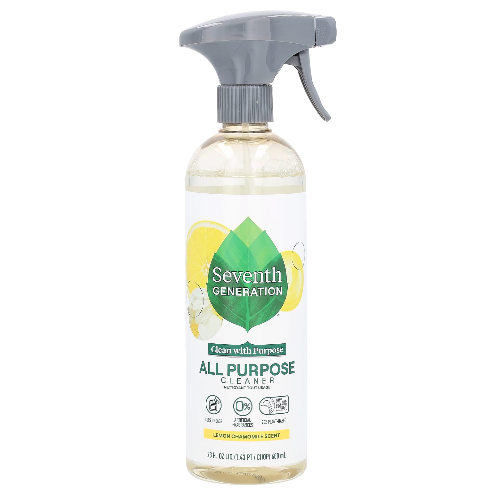 Seventh Generation-All Purpose Cleaner-Lemon Chamomile-23 fl oz (680 ml)