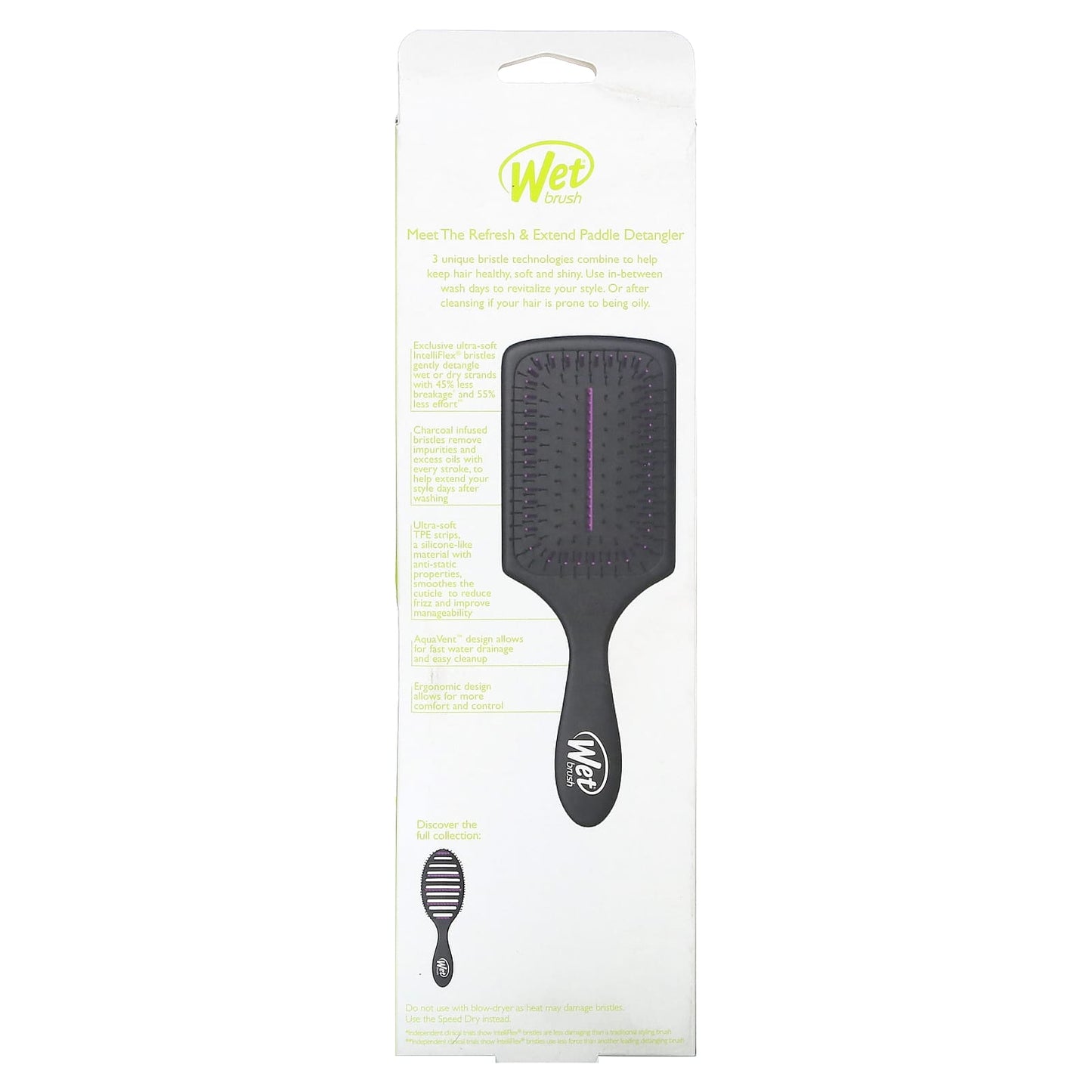 Wet Brush, Paddle Detangler, Refresh + Extend, 1 Brush