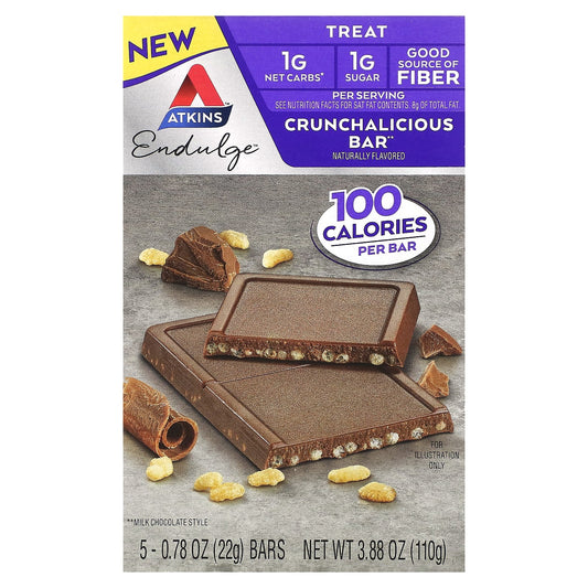 Atkins-Endulge-Crunchalicious Bar-5 Bars-0.78 oz (22 g) Each