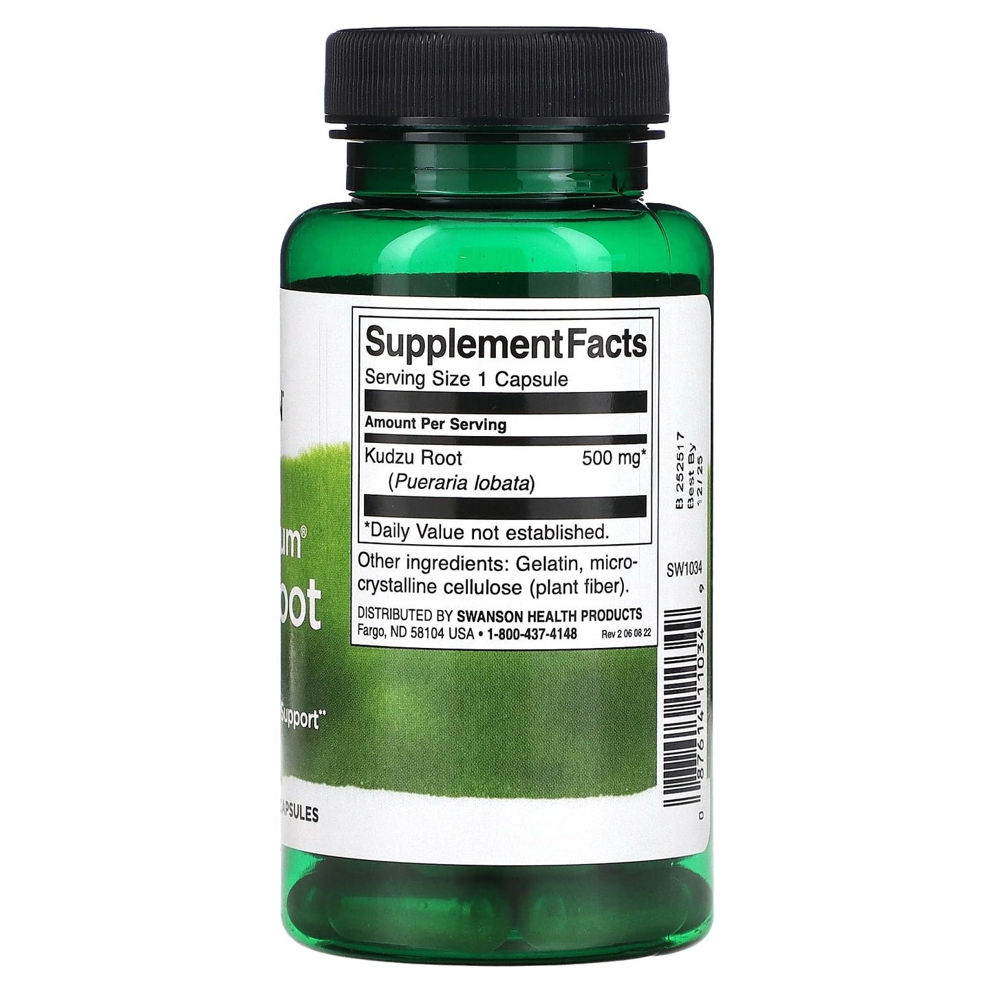 Swanson, Full Spectrum Kudzu Root, 500 mg, 60 Capsules