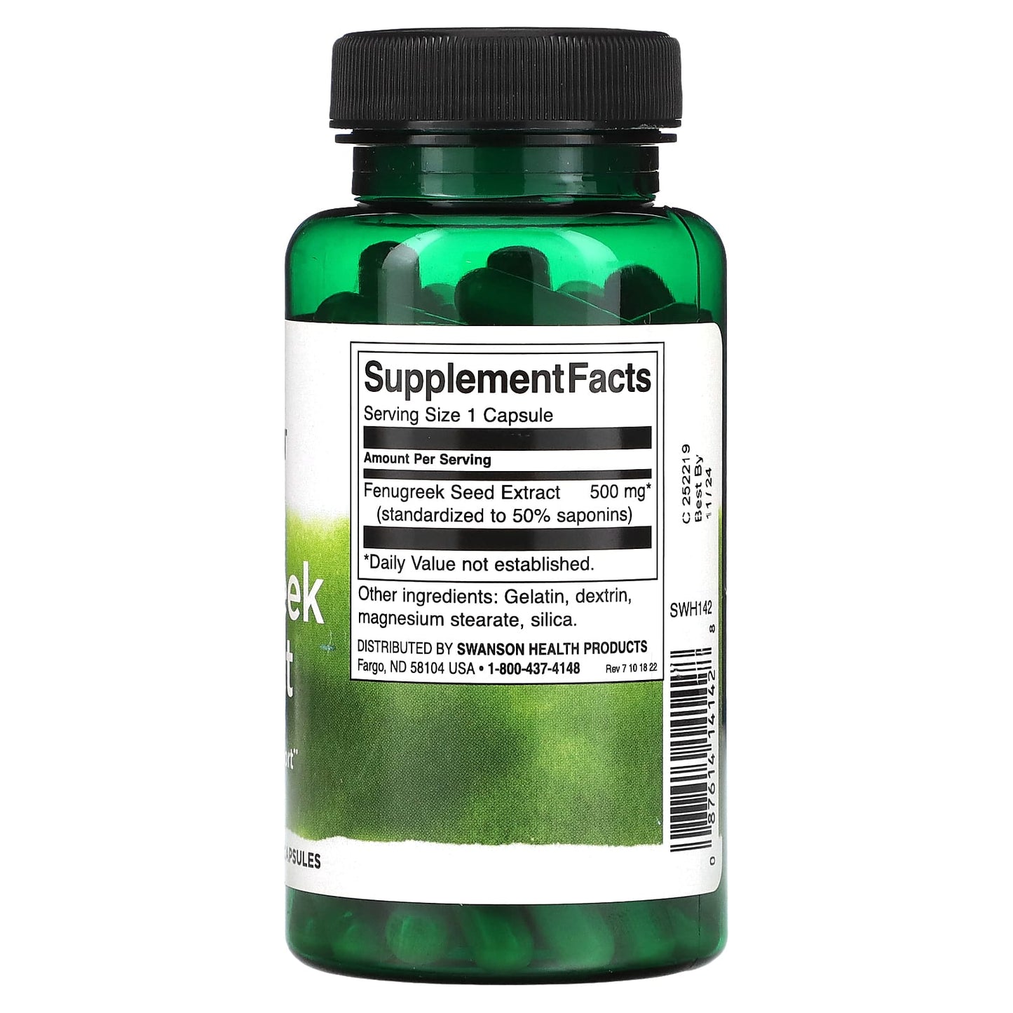 Swanson, Fenugreek Extract, 500 mg, 90 Capsules