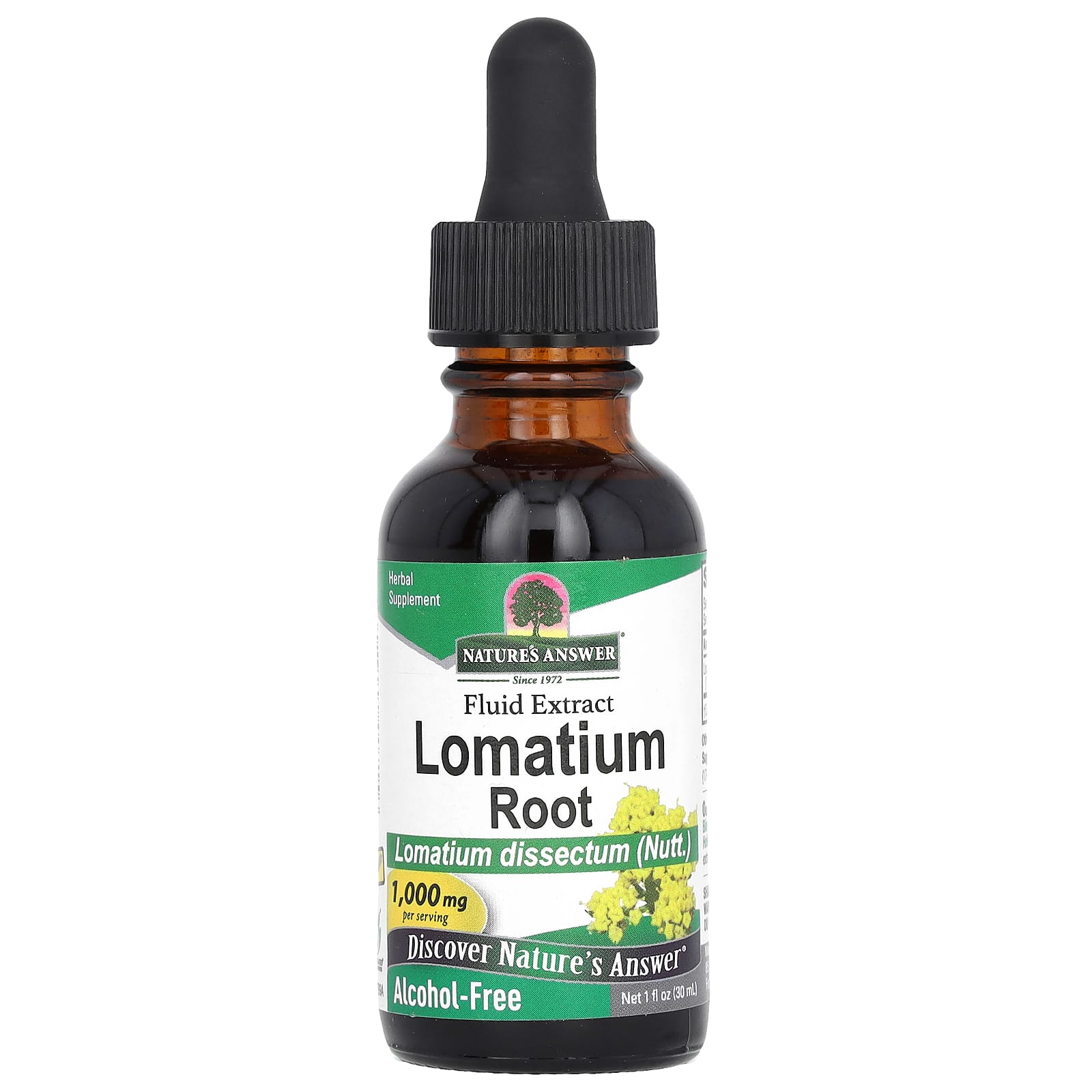 Nature's Answer-Lomatium Root-Alcohol-Free-1,000 mg -1 fl oz (30 ml)