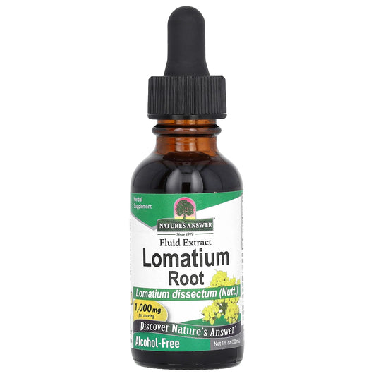 Nature's Answer-Lomatium Root-Alcohol-Free-1,000 mg -1 fl oz (30 ml)