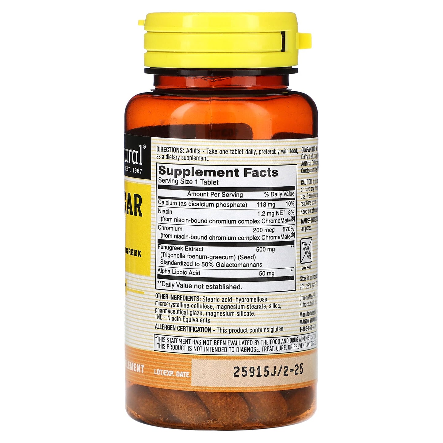 Mason Natural, Blood SugarTrio, 60 Tablets