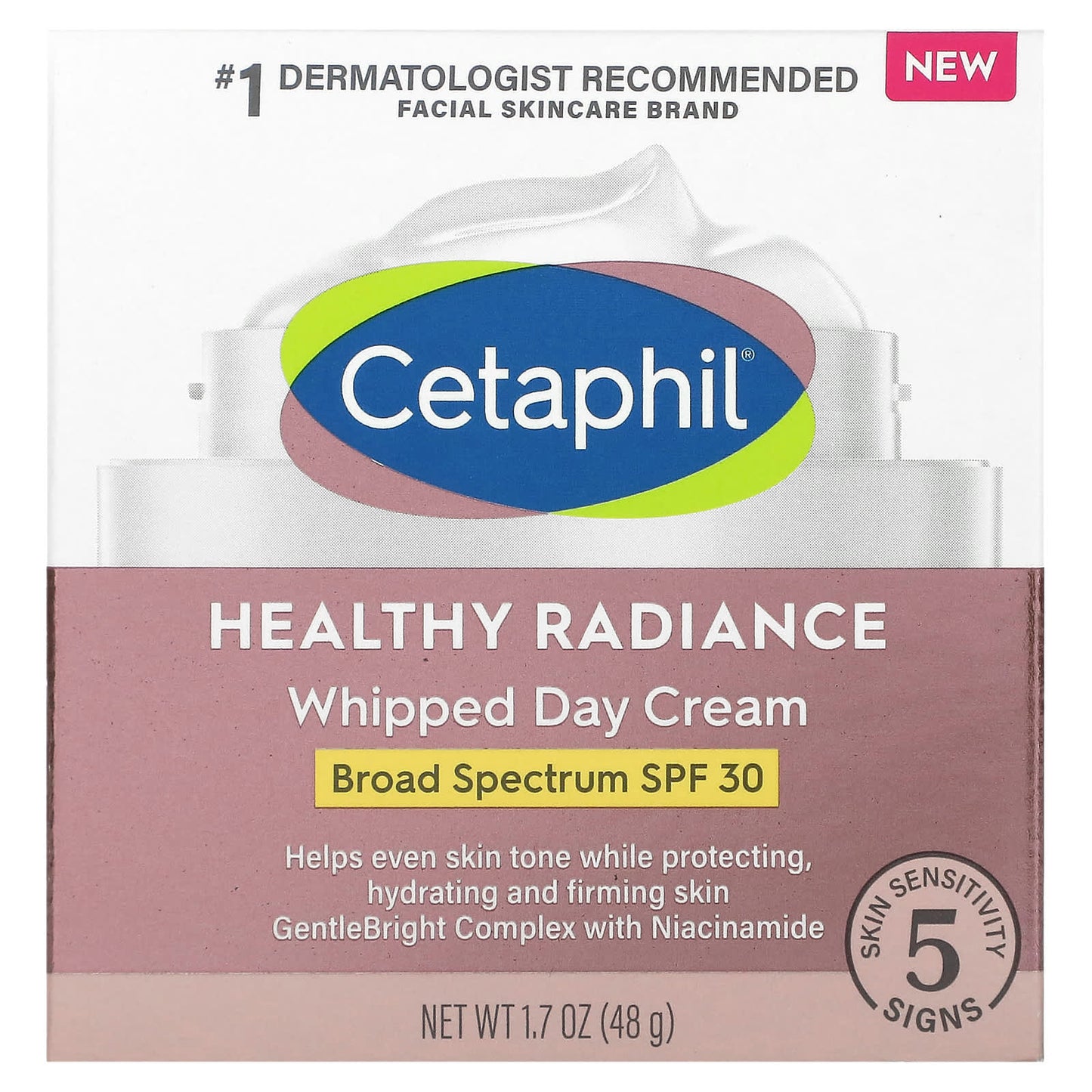 Cetaphil, Healthy Radiance, Whipped Day Cream, SPF 30, 1.7 oz (48 g)