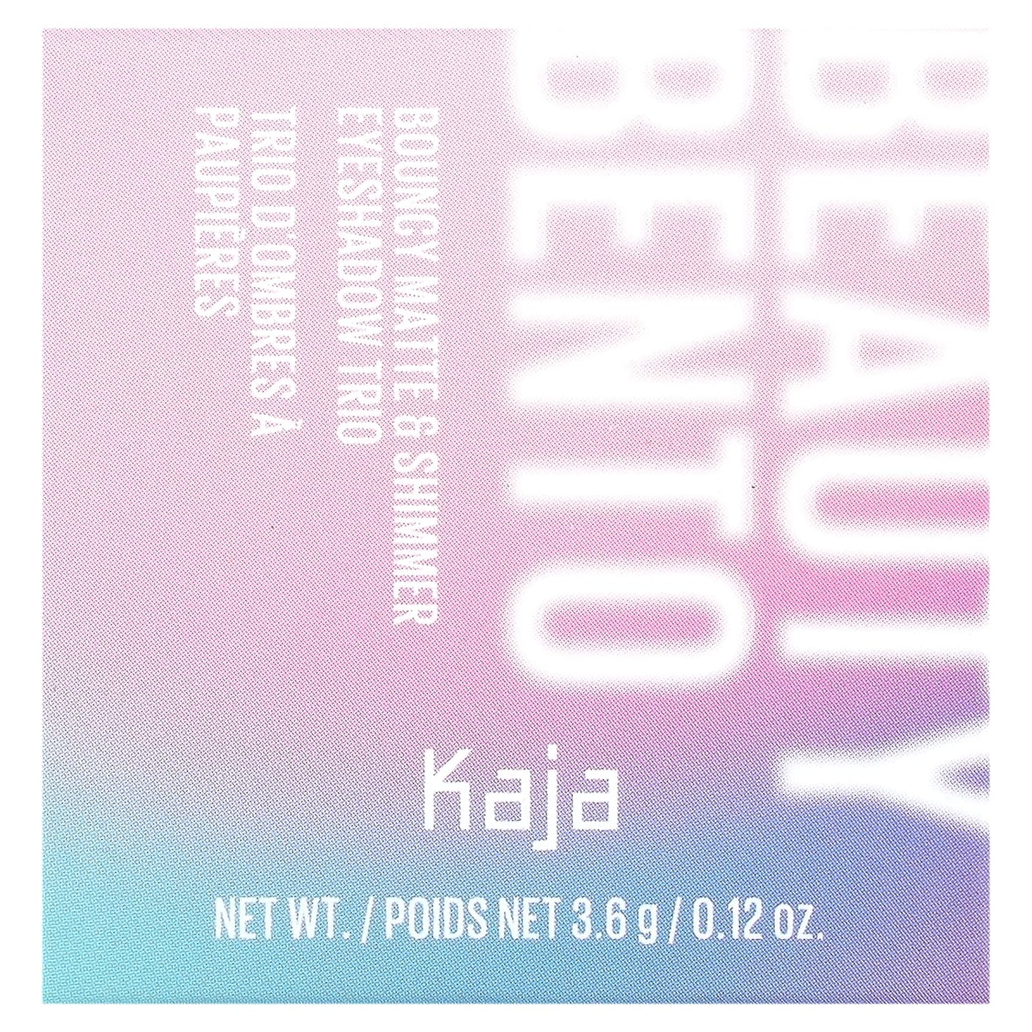 Kaja, Beauty Bento, Bouncy Matte & Shimmer Eyeshadow Trio, 10 Spiked Ginger, 0.12 oz (3.6 g)