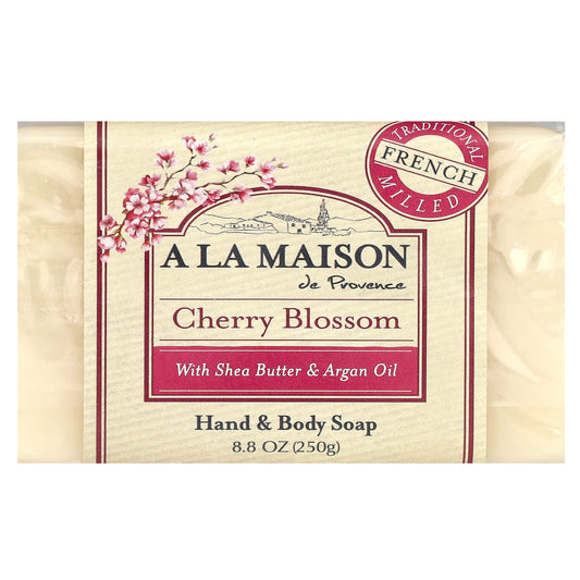 A La Maison de Provence-Hand & Body Bar Soap-Cherry Blossom-8.8 oz (250 g)