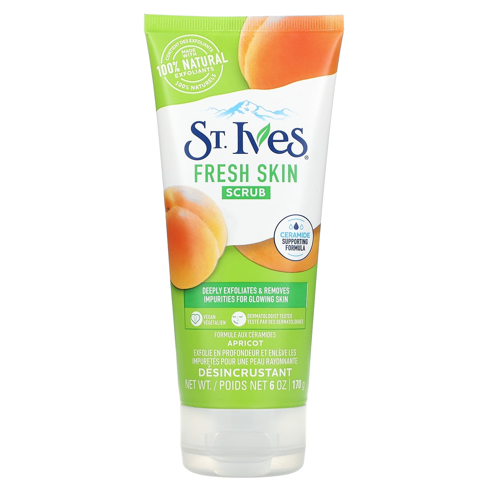 St. Ives-Fresh Skin Scrub-Apricot-6 oz (170 g)