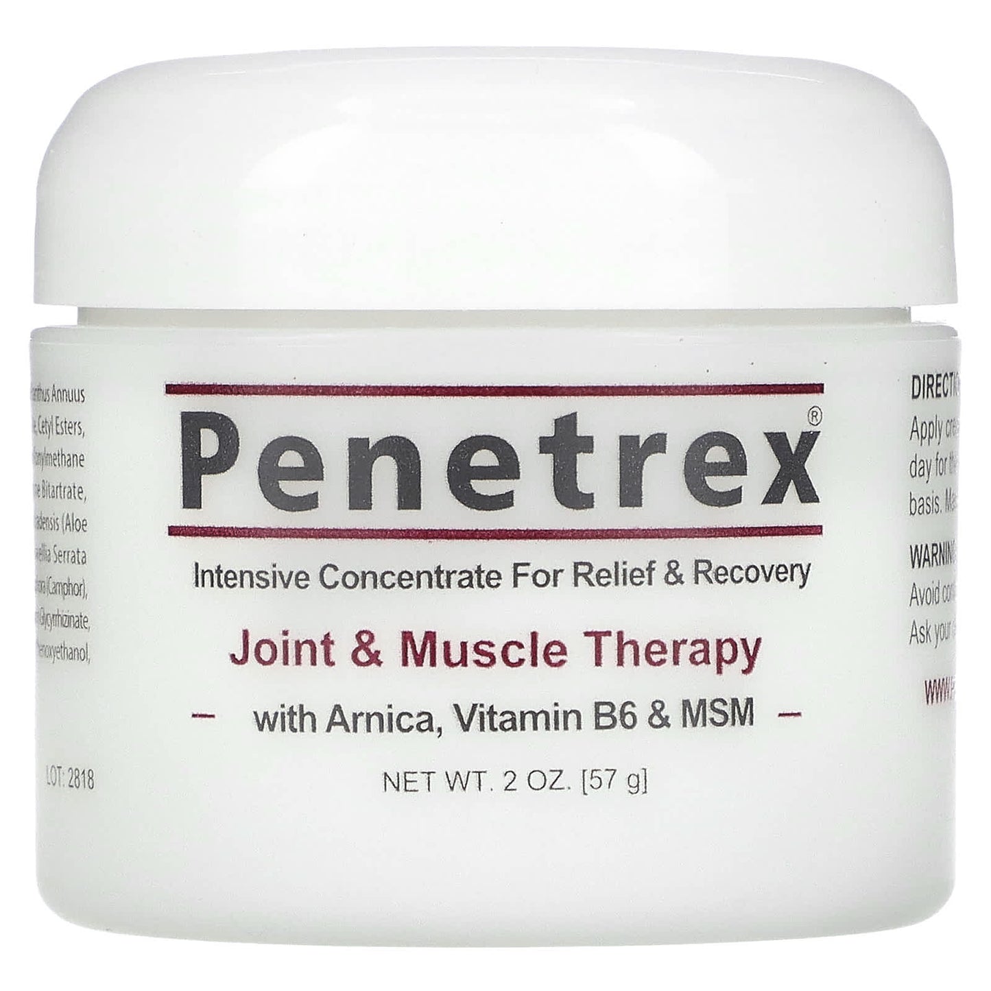 Penetrex-Advanced Intensive Concentrate- Relief & Recovery Cream-2 oz (57 g)