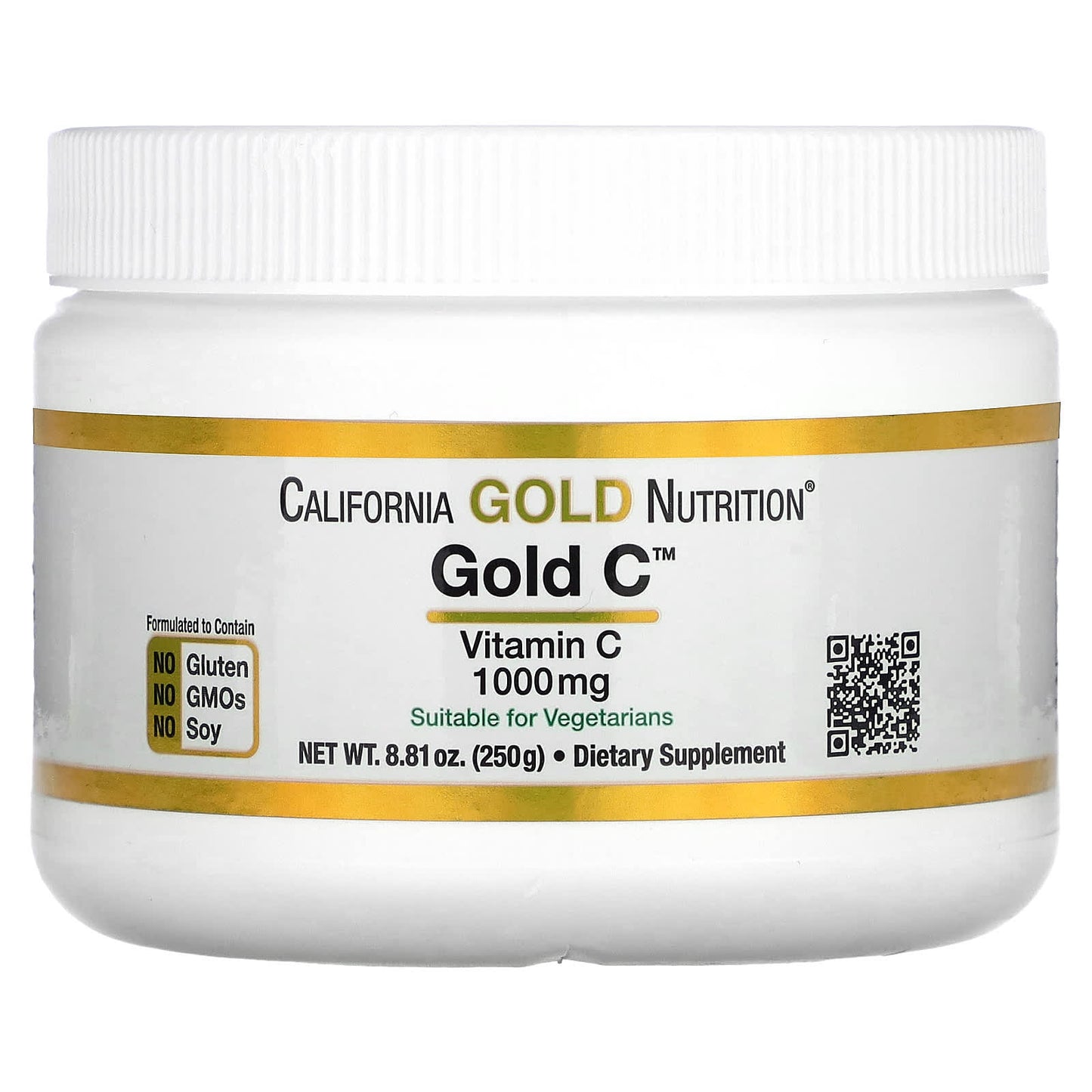 California Gold Nutrition-Gold C Powder-Vitamin C-1,000 mg-8.81 oz (250 g)