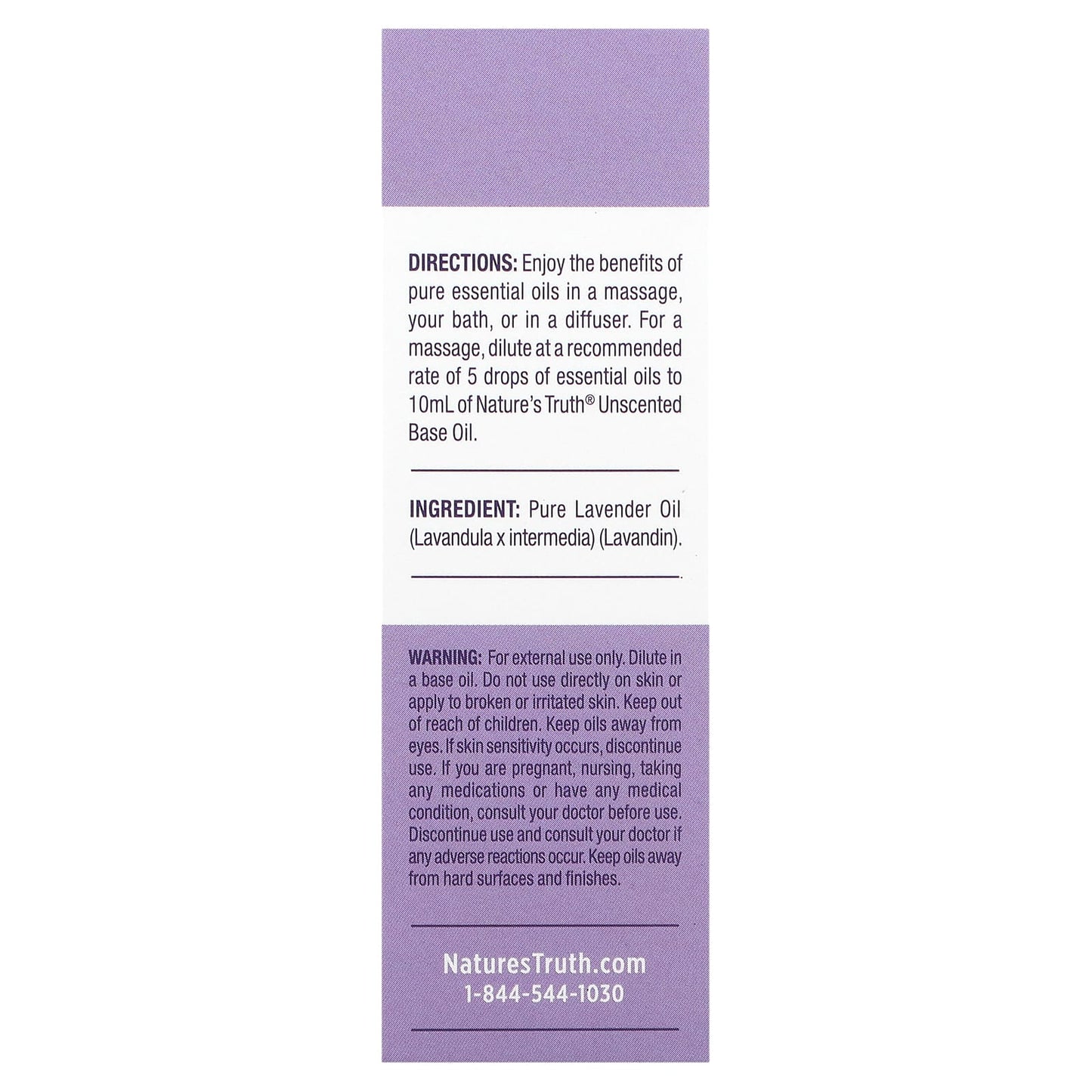 Nature's Truth, Pure Essential Oil, Rejuvenating Lavender, 0.51 fl oz (15 ml)