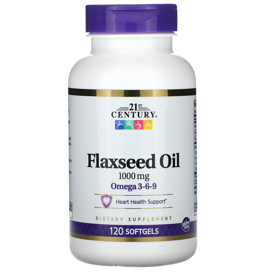 21st Century-Flaxseed Oil-1000 mg-120 Softgels