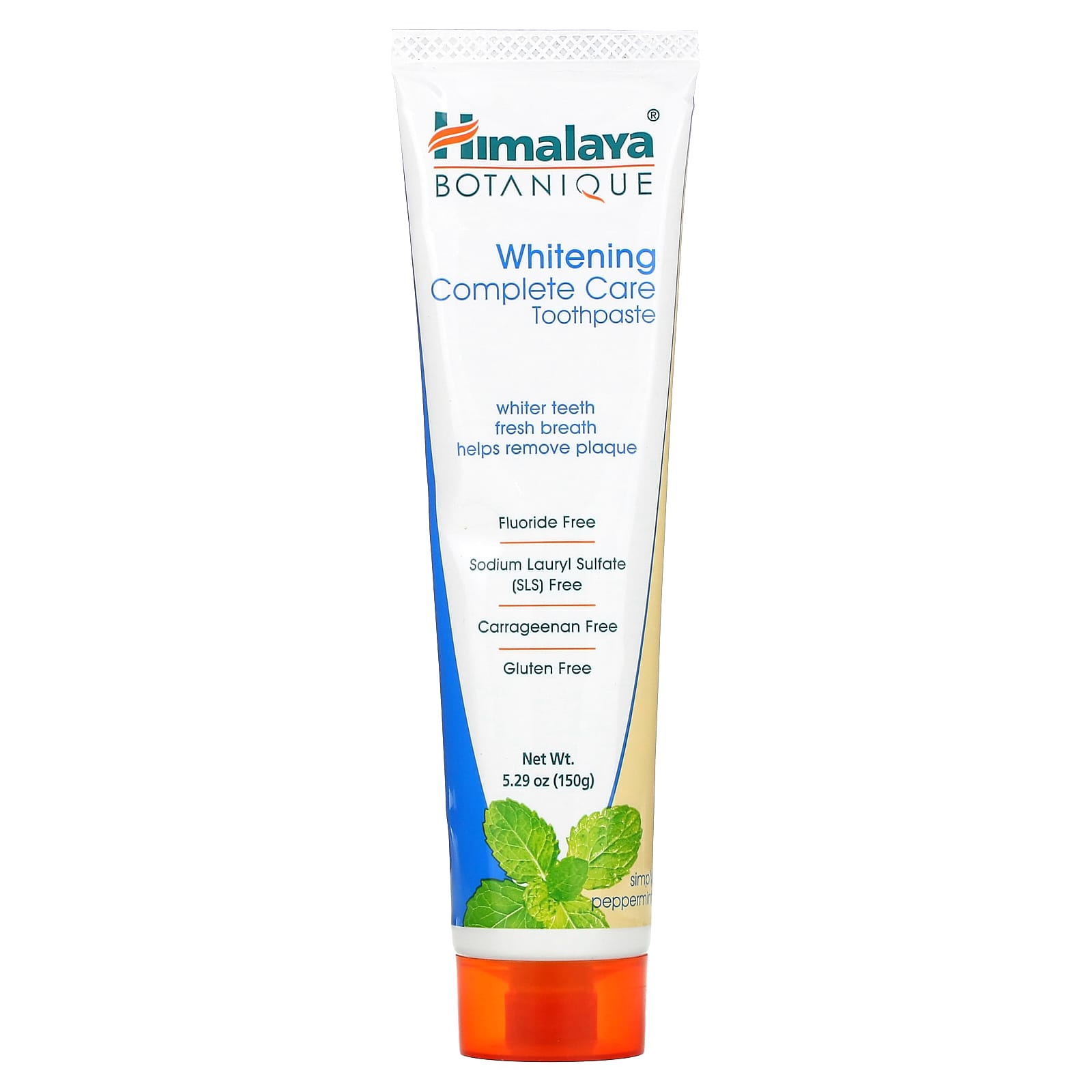 Himalaya-Botanique-Whitening Complete Care Toothpaste-Simply Peppermint-5.29 oz (150 g)