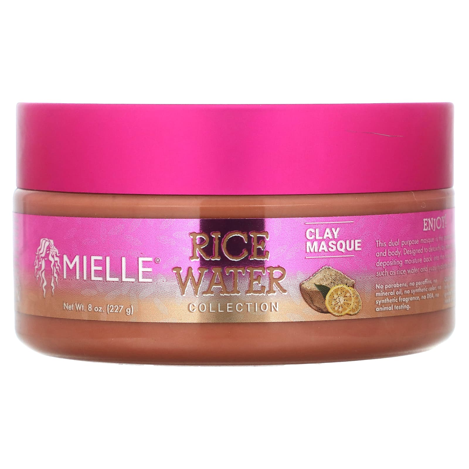 Mielle-Rice Water Collection-Clay Masque-8 oz (227 g)