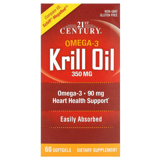 21st Century-Krill Oil-350 mg-60 Softgels