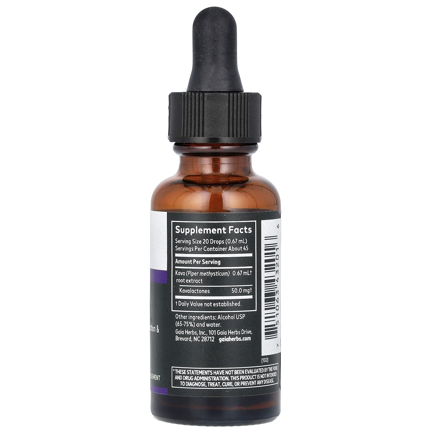 Gaia Herbs, Kava 50, 1 fl oz (30 ml)