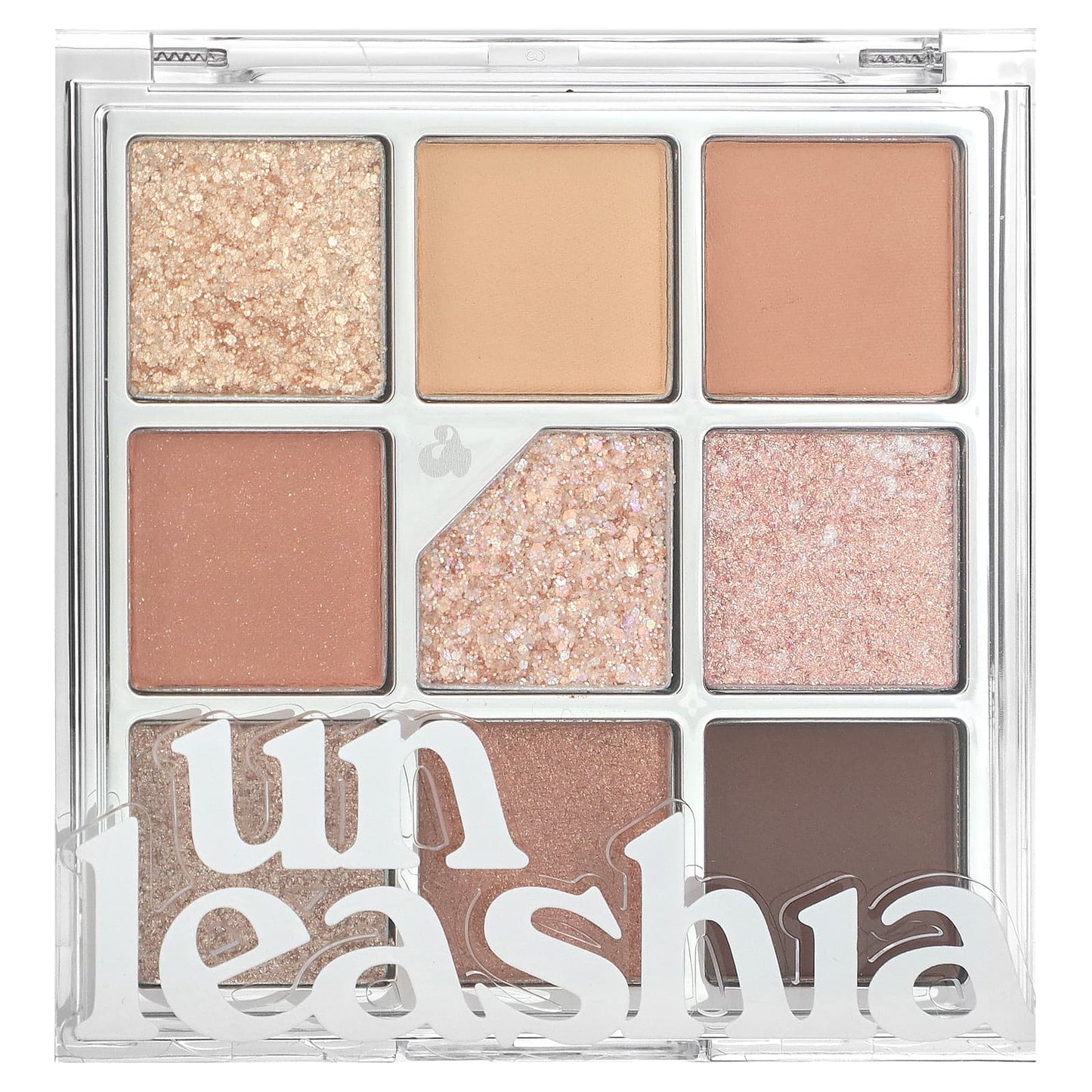 Unleashia-Glitterpedia Eyeshadow Palette-No. 3 All of Coral Pink-0.233 oz