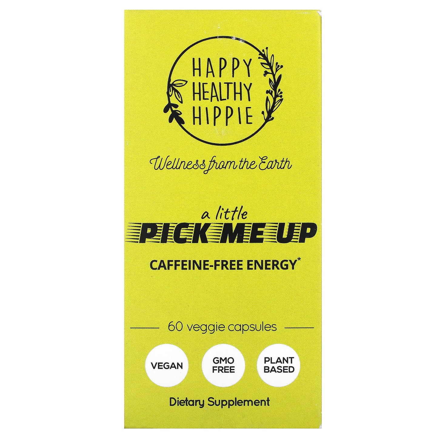 Happy Healthy Hippie-A Little Pick Me Up-Caffeine Free Energy -60 Veggie Capsules