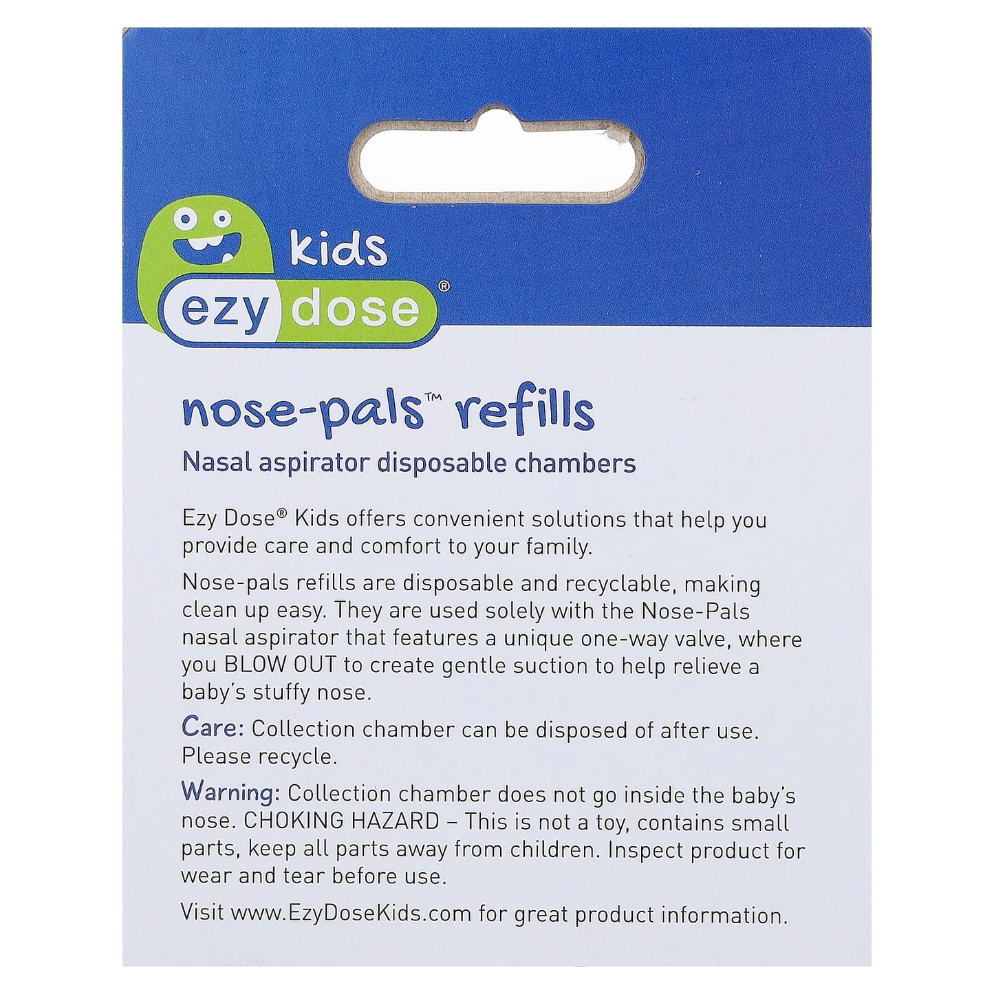 Ezy Dose, Kids, Nose-Pals Refills, 10 Disposable Chambers