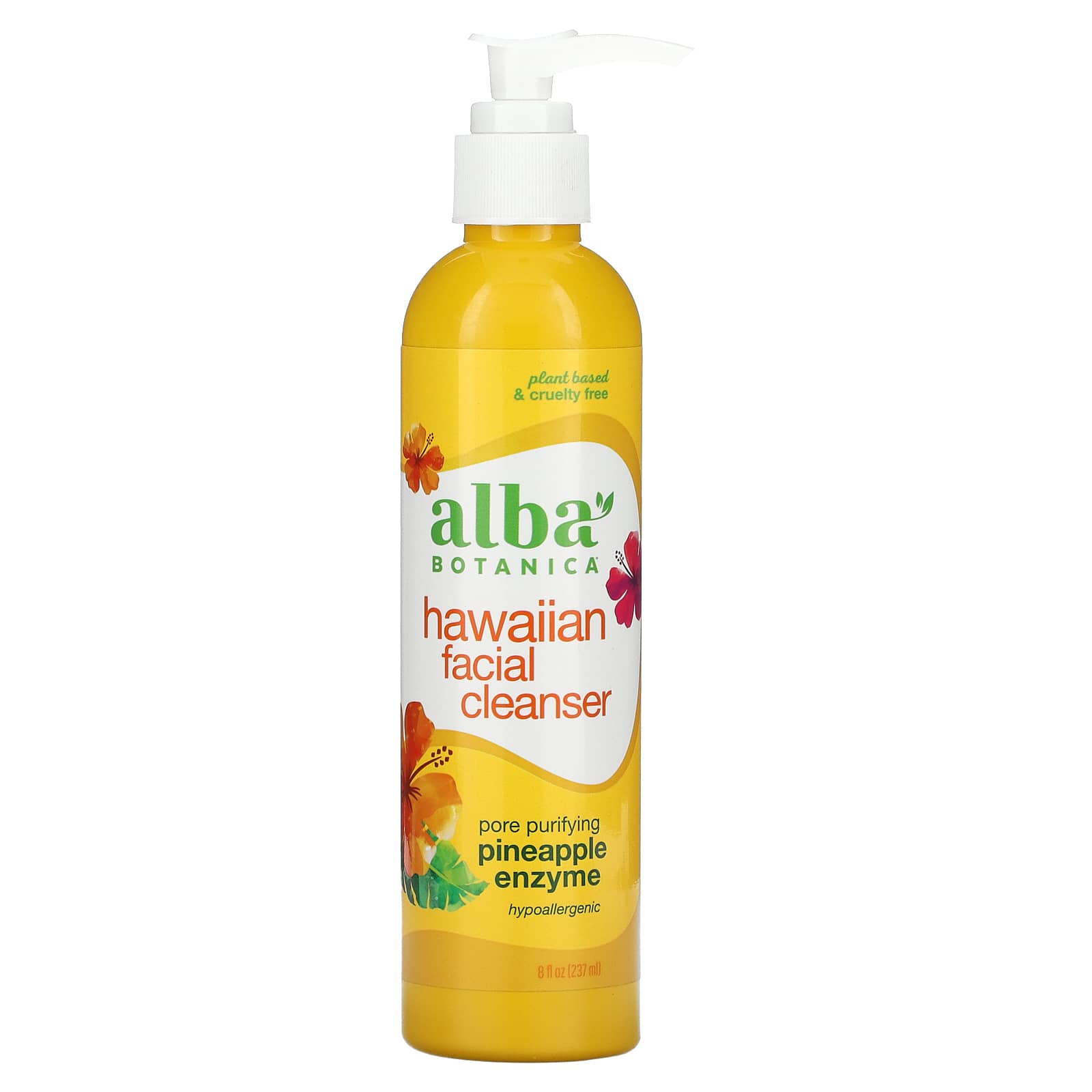 Alba Botanica-Hawaiian Facial Cleanser-Pineapple Enzyme-8 fl oz (237 ml)