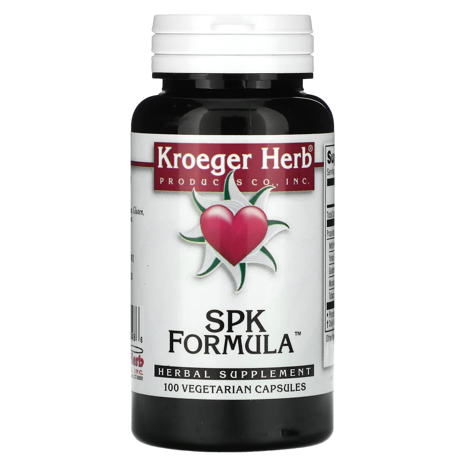 Kroeger Herb Co-SPK Formula-100 Vegetarian Capsules