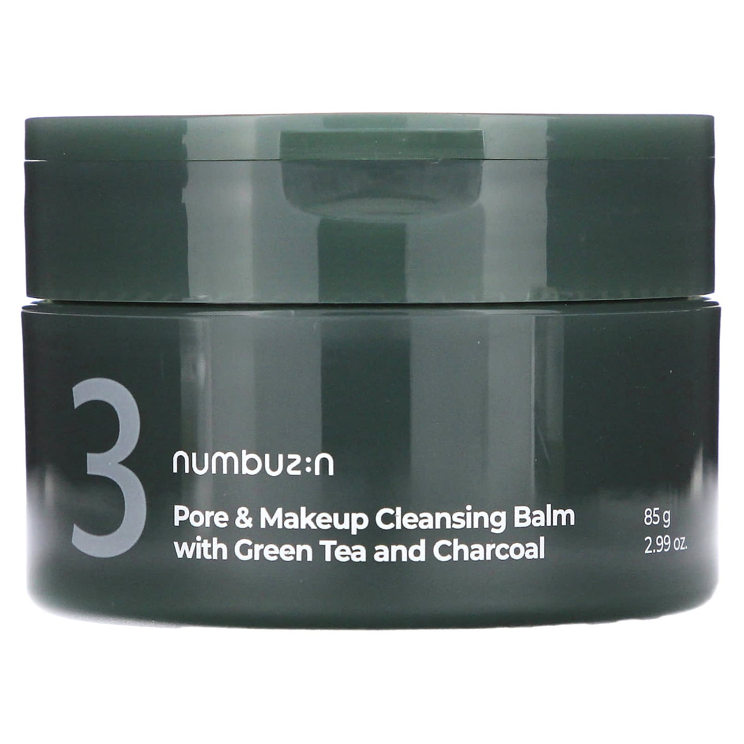 Numbuzin-No.3 Pore & Makeup Cleansing Balm With Green Tea and Charcoal-2.99 oz (85 g)