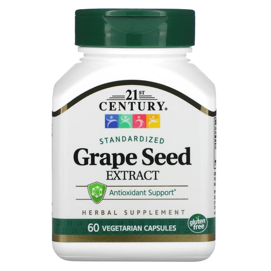 21st Century-Grape Seed Extract-Standardized-60 Vegetarian Capsules